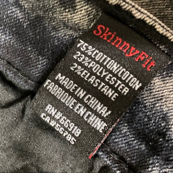 Swiss Cross skinny fit jeans GRAY distressed 5 pocket size 30/32L relaxed denim - Picture 8 of 11